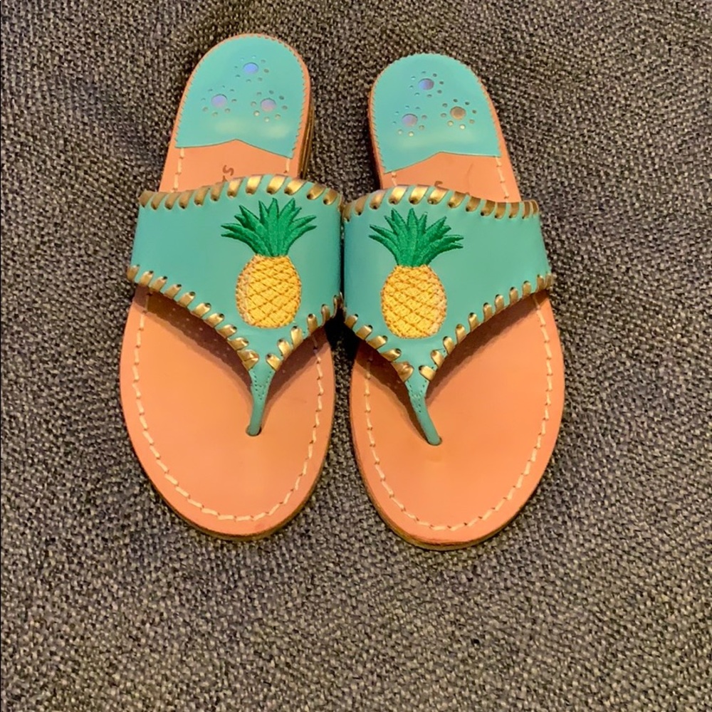 NWOT Jack Rogers pineapple sandals